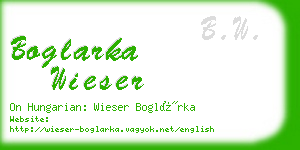 boglarka wieser business card